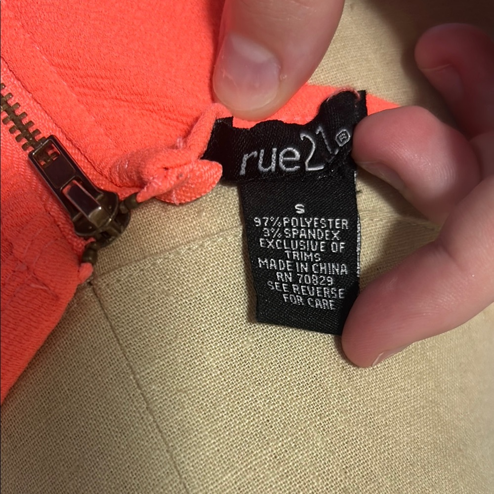 Rue21 Orange Mini Dress - Picture 3 of 3
